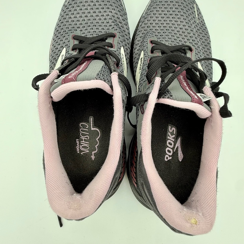 Brooks Adrenaline GTS 22 Womens Running Shoes Grey Pink 1203531B015 Size 9 B - Picture 4 of 14
